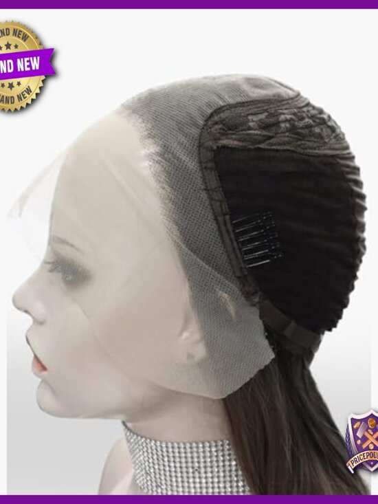 Synthetic Lace Front Wig Heat Resistant 24 Inches Daily Wear Adjustable